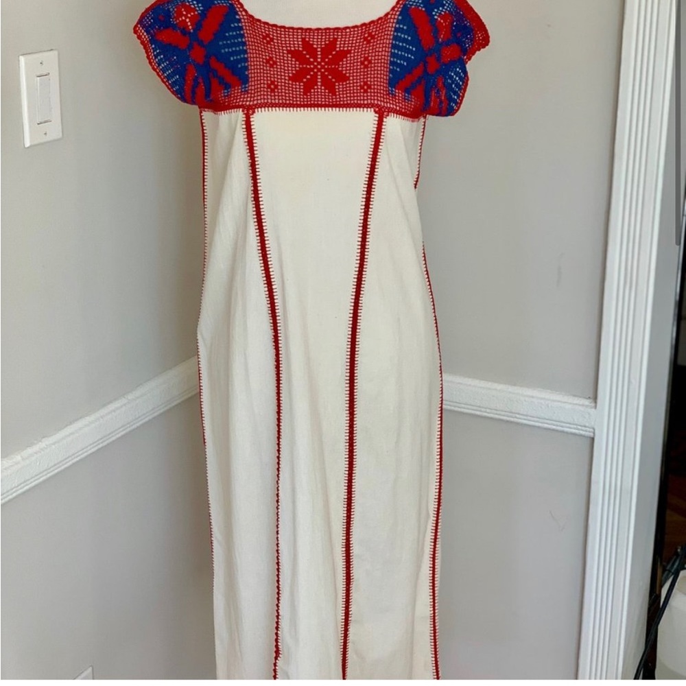 Carolina K Crochet midi Dress size L 8 10